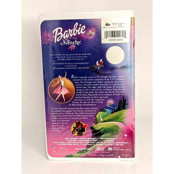 Vintage Barbie in the Nutcracker VHS – 2001 Animated Christmas Holiday Movie - Picture 4 of 6